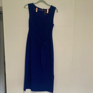 Adriana Pappell Blue Sleeveless Dress